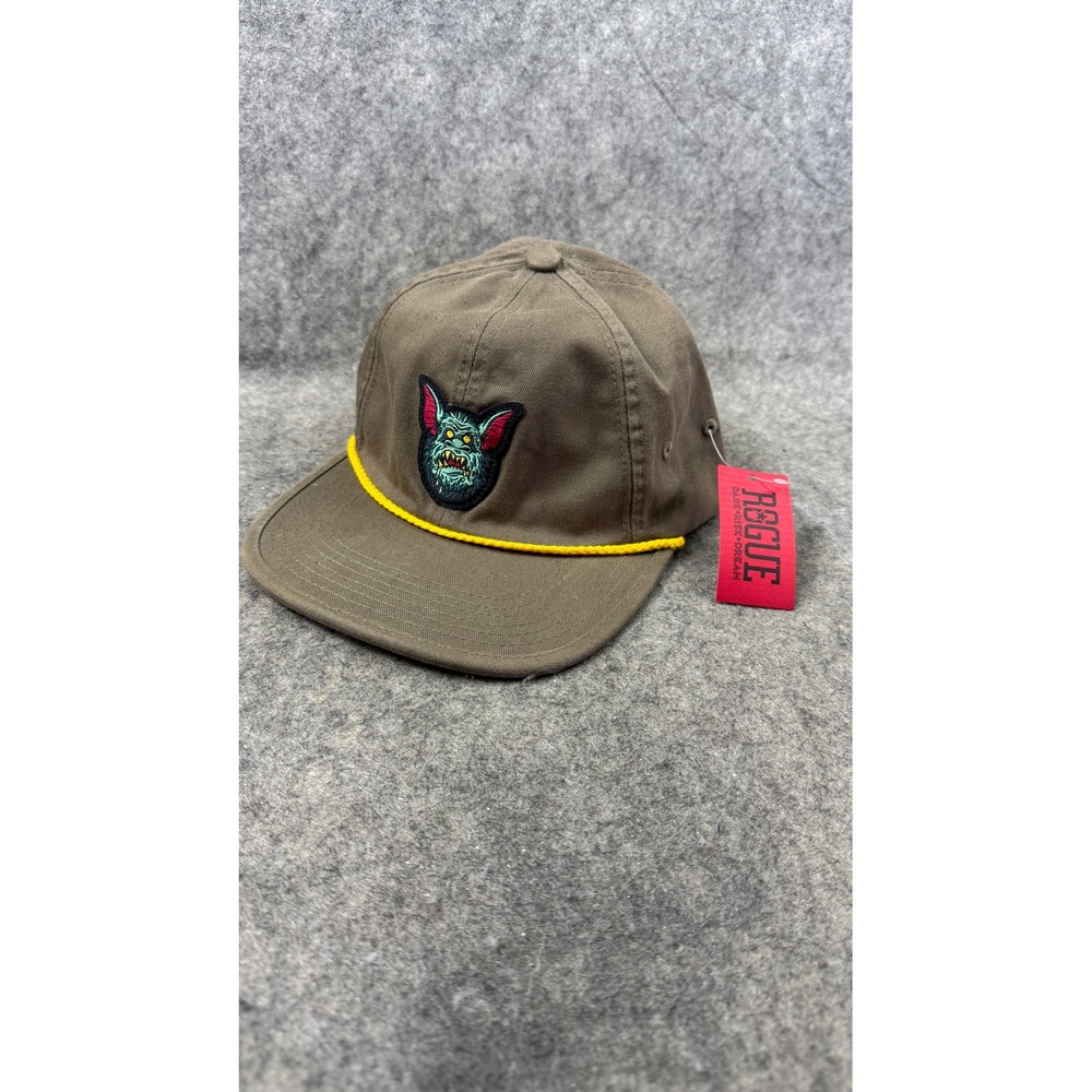 Rogue Ales Dare Risk Dream Batsquatch Snapback Hat Brown Rope Cotton Cap NEW
